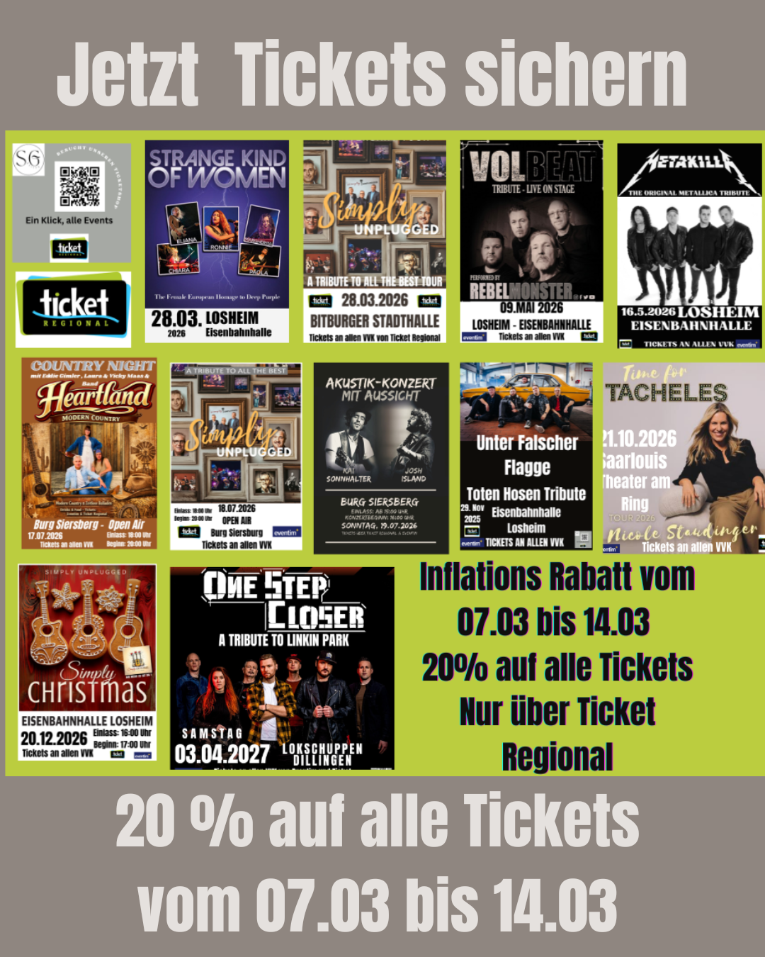 Read more about the article Jetzt Tickets sichern für unsere Events