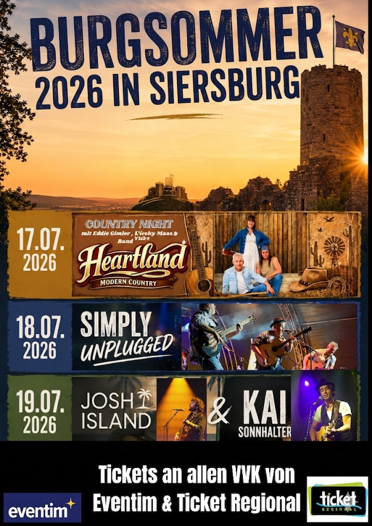 Sommer auf der Burg Siersberg in Siersburg