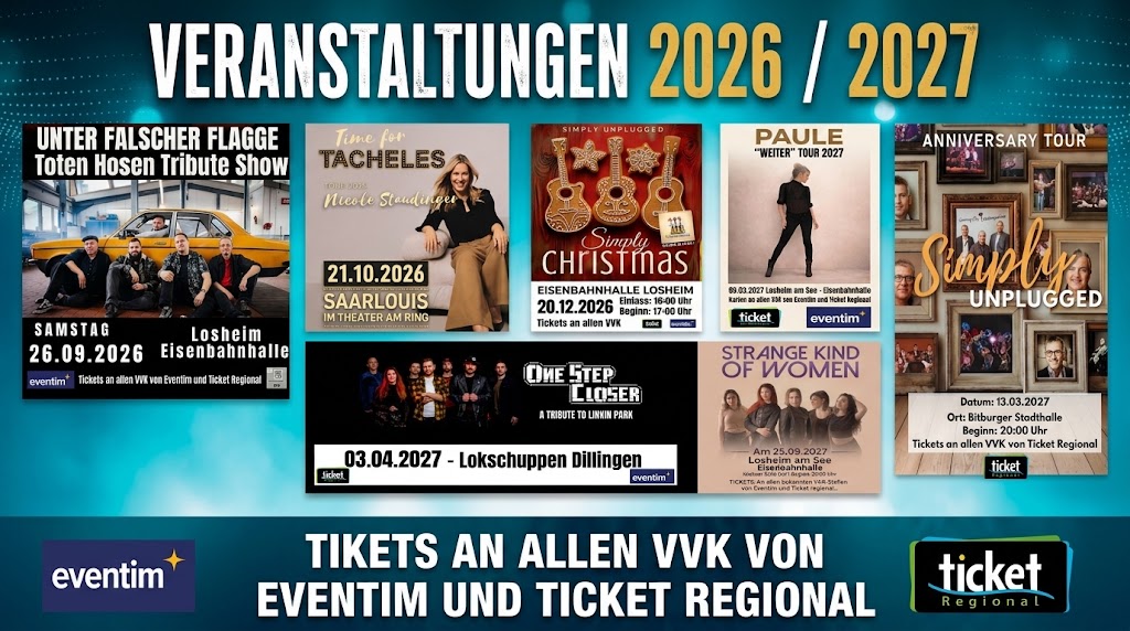 Tickets gibt es an allen VVK